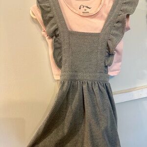 Gray and Pink Kids Dress